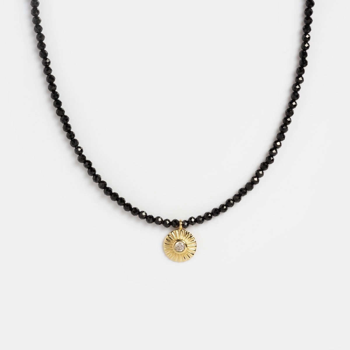10k Clarity Tiny Gemstone Necklace