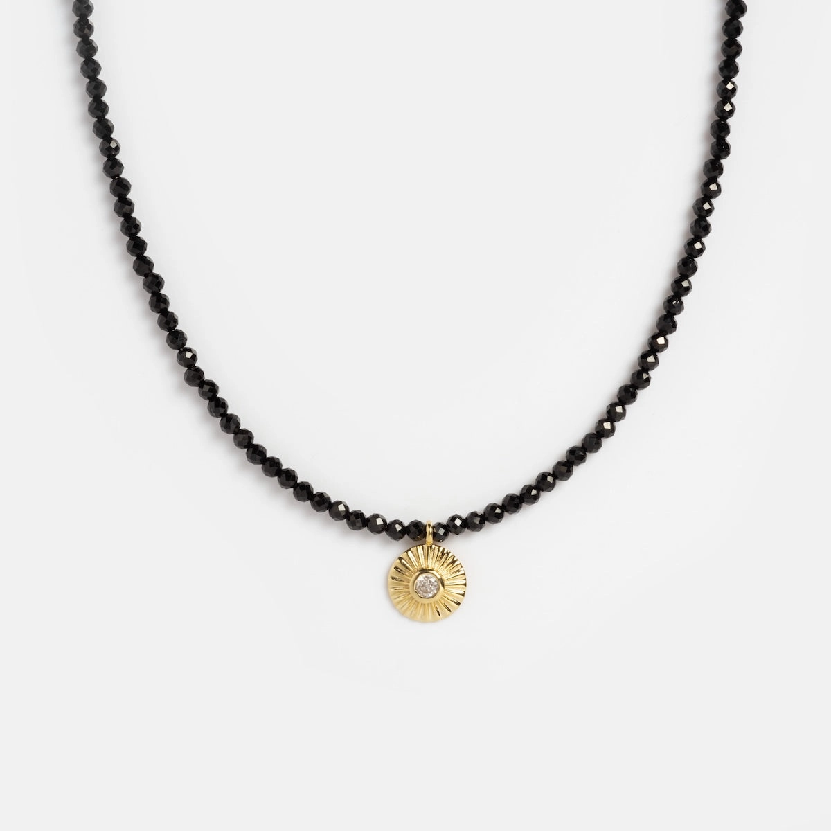 10k Clarity Tiny Gemstone Necklace