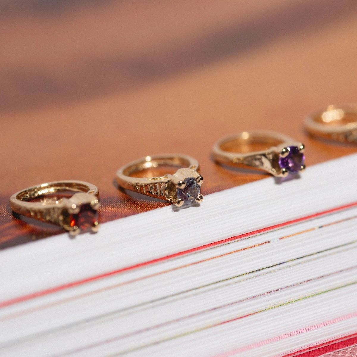 14k Littlest Birthstone Ring Charm