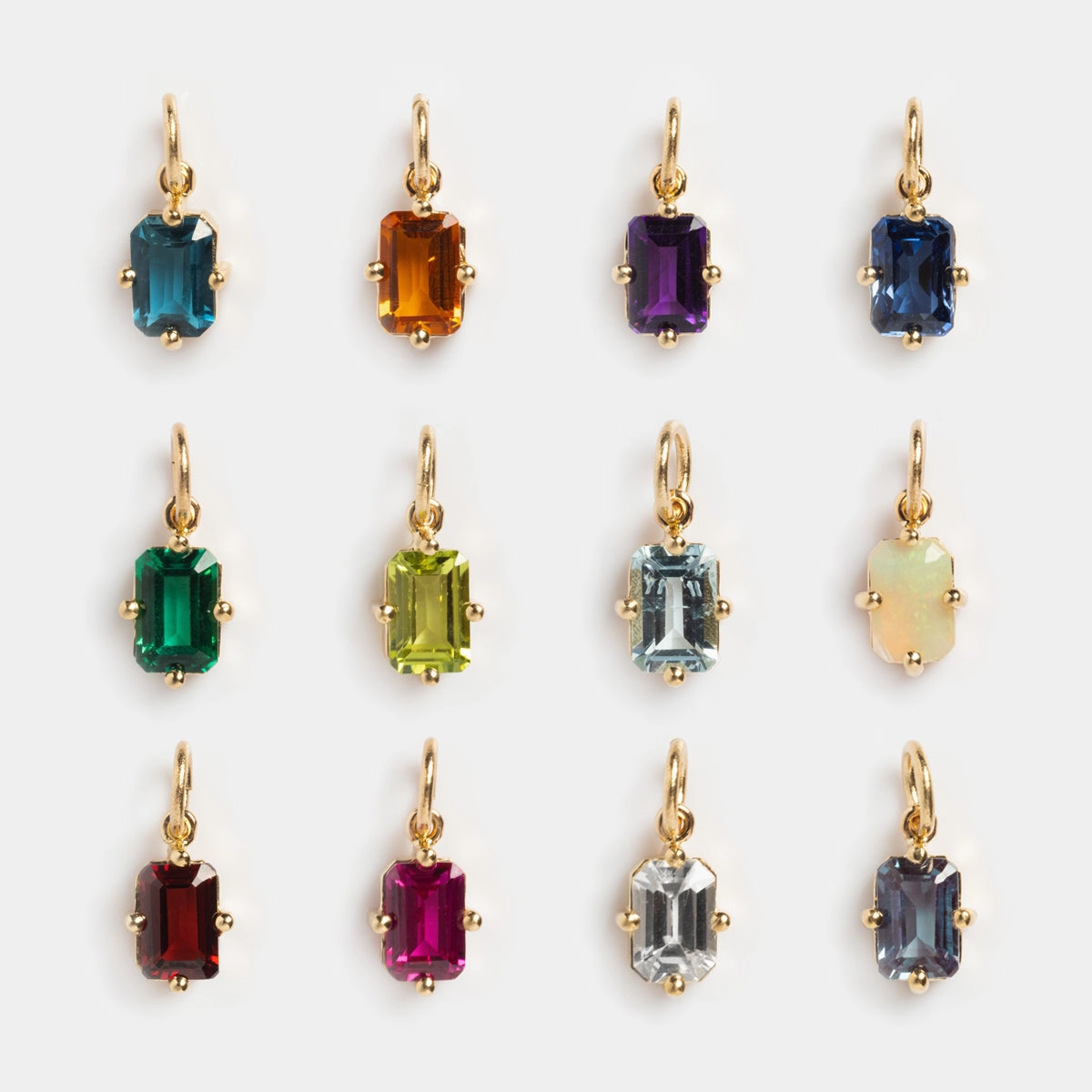 14k Mod Love Birthstone Charm