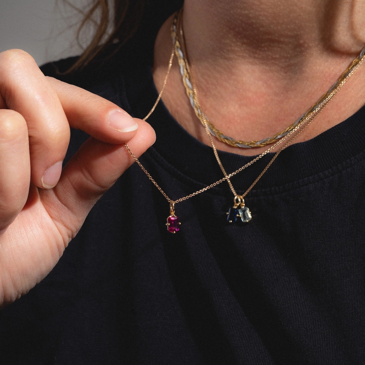 14k Mod Love Birthstone Charm