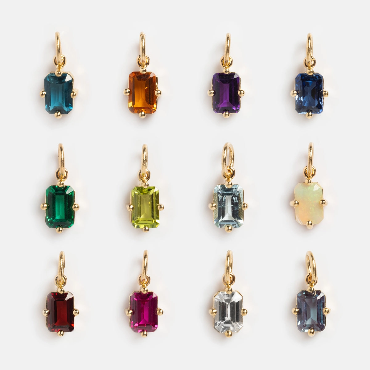 14k Mod Love Birthstone Charm
