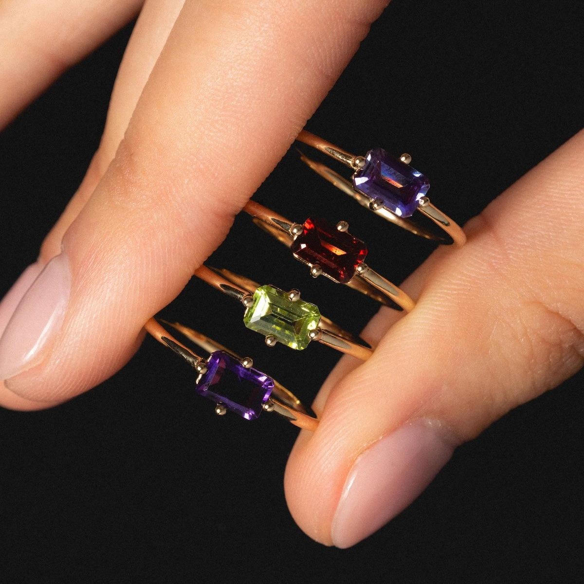 14k Mod Love Birthstone Ring