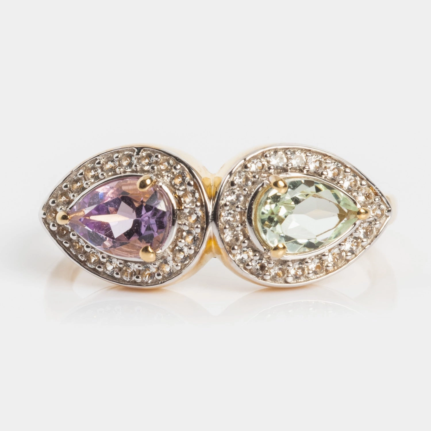 14k Pastel Amethyst Toi et Moi Ring