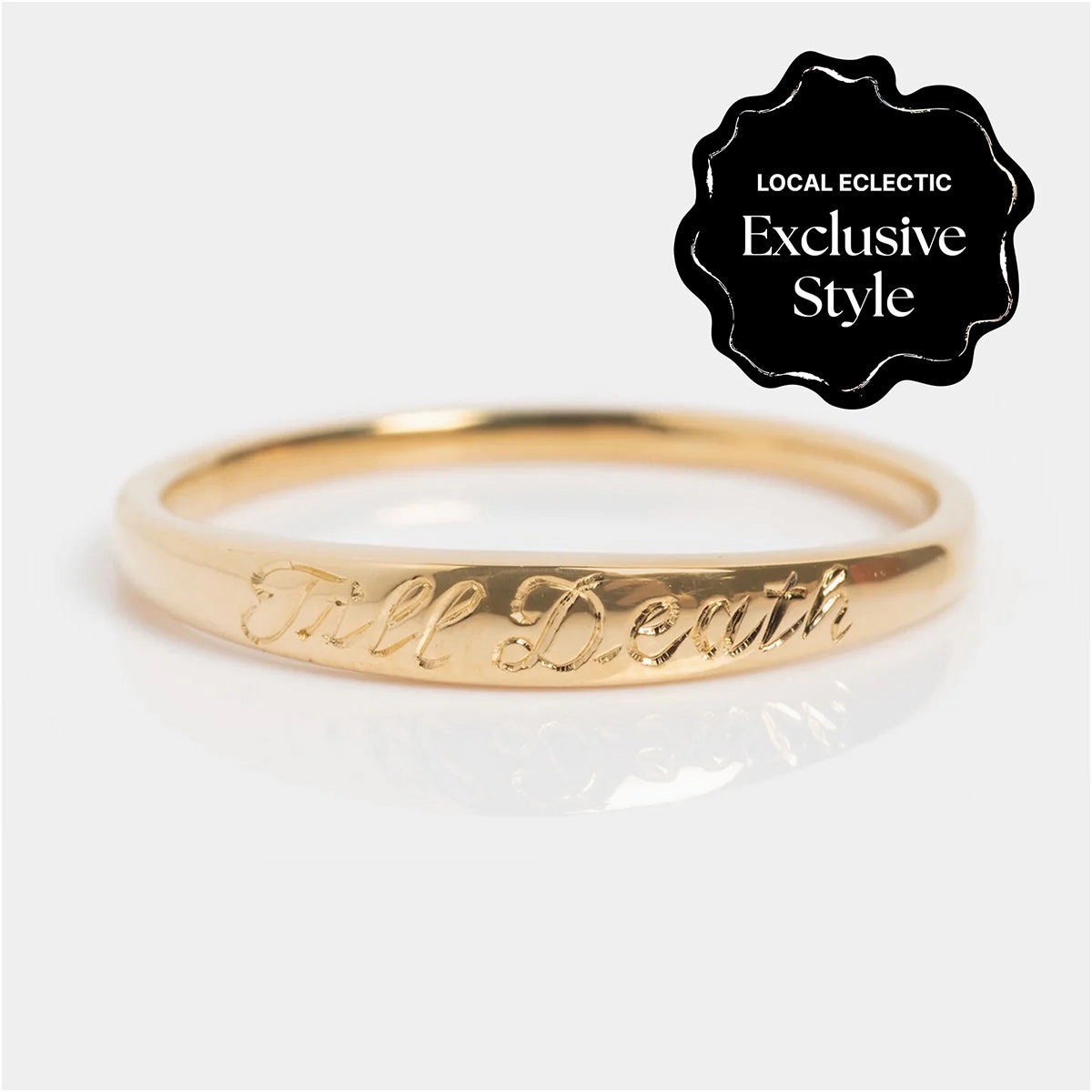 14k Till Death Layering Ring
