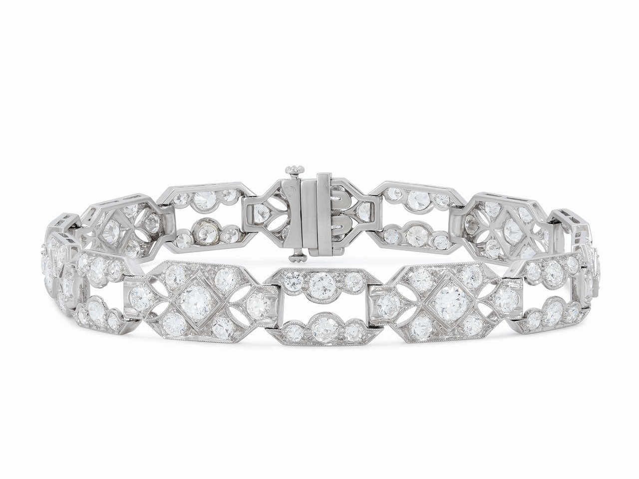 Art Deco Diamond Bracelet in Platinum