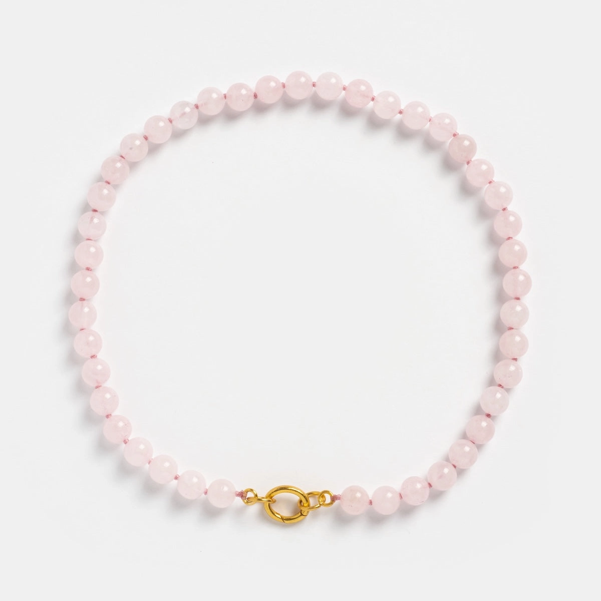 Beaded Gemstone Charm Holder Necklace