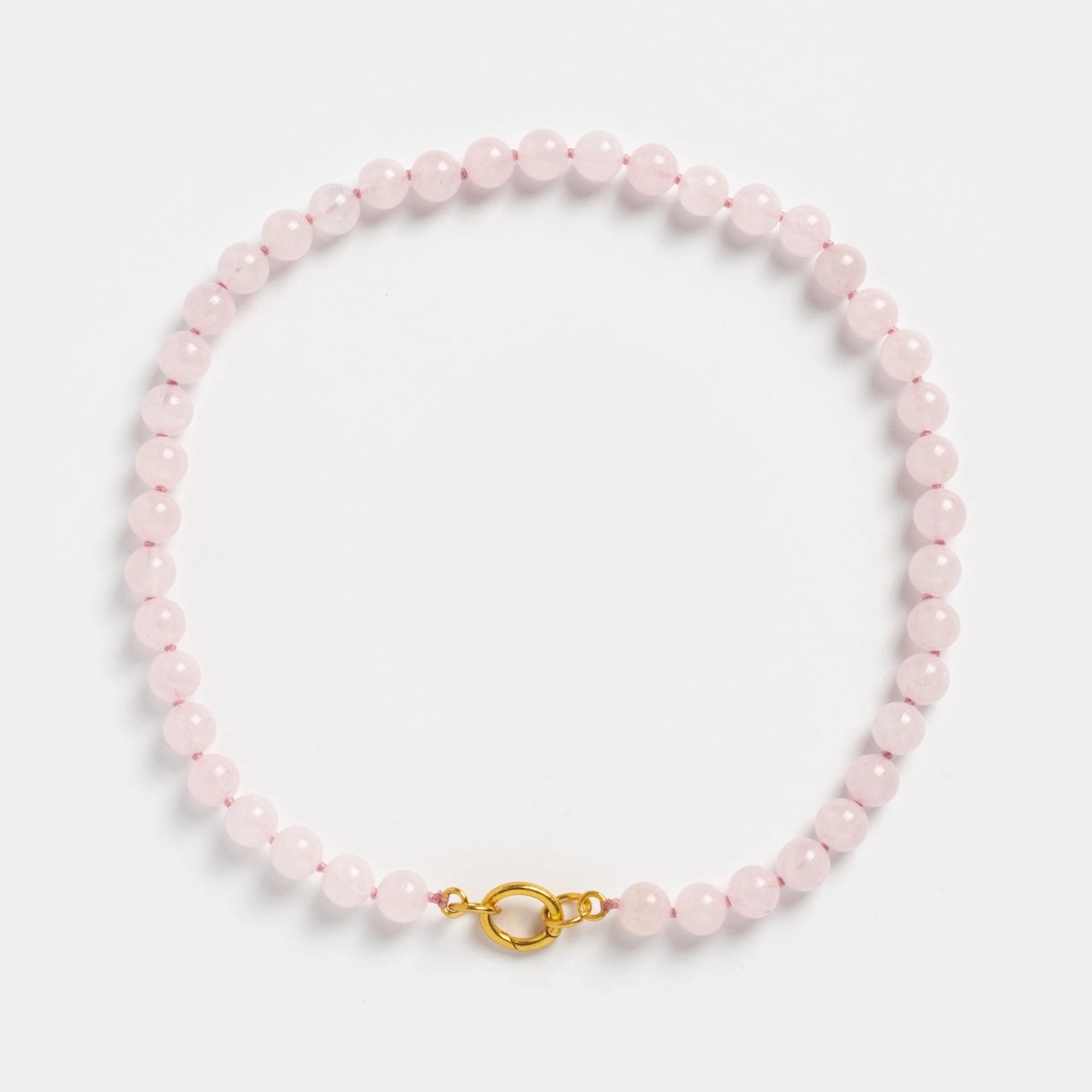 Beaded Gemstone Charm Holder Necklace