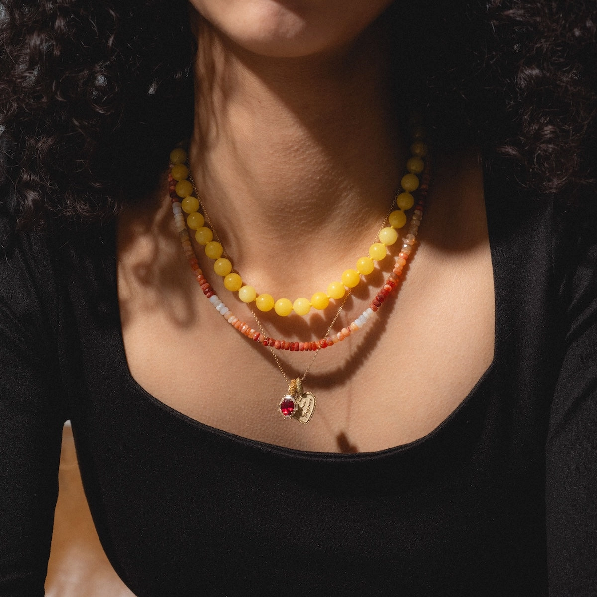 Beaded Gemstone Necklace