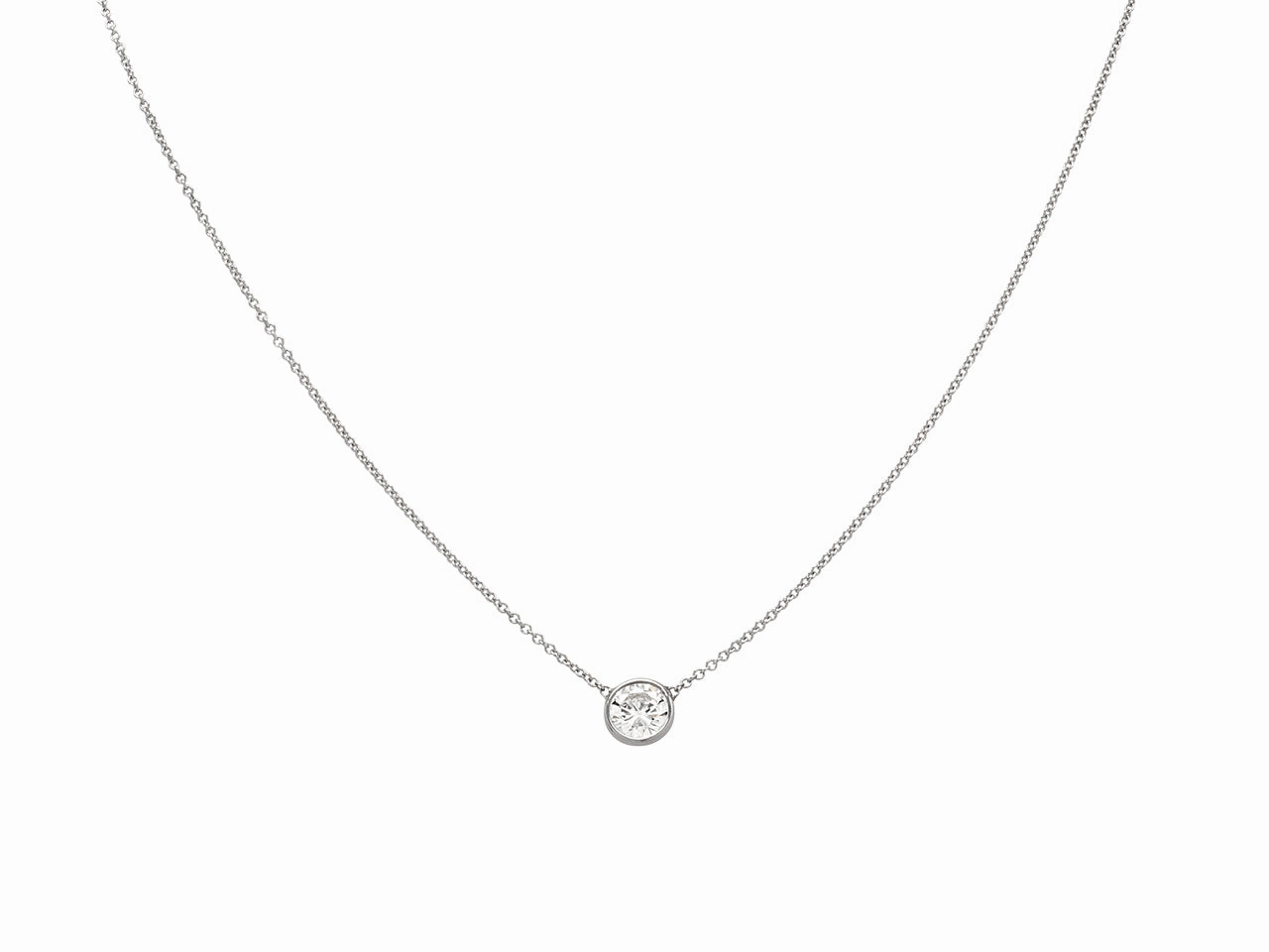 Beladora 'Bespoke' Diamond Solitaire Pendant, 0.70 carats, in 18K White Gold