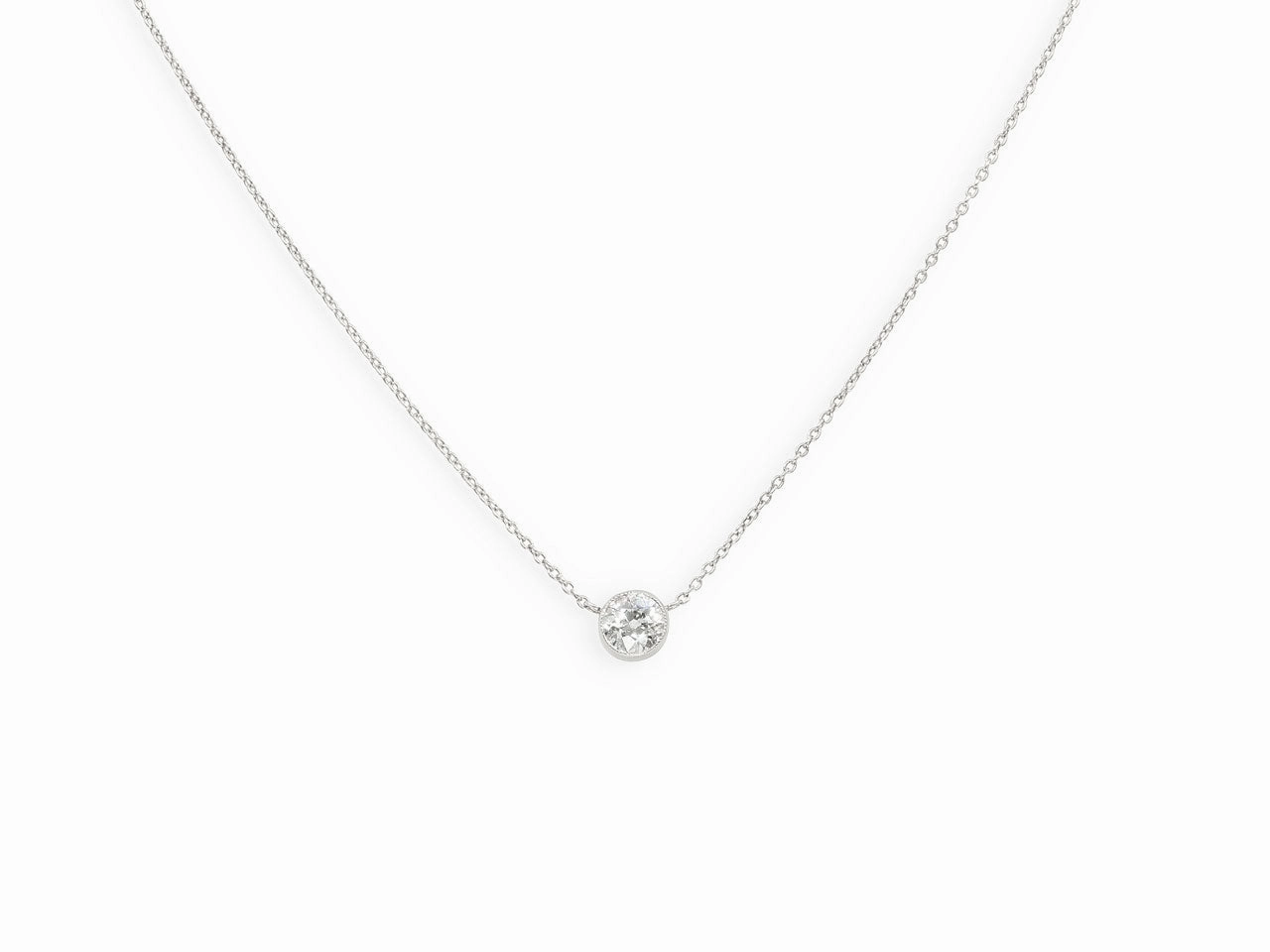 Beladora 'Bespoke' Old European Cut Diamond Solitaire, 0.52 carat J/I1, Pendant in Platinum