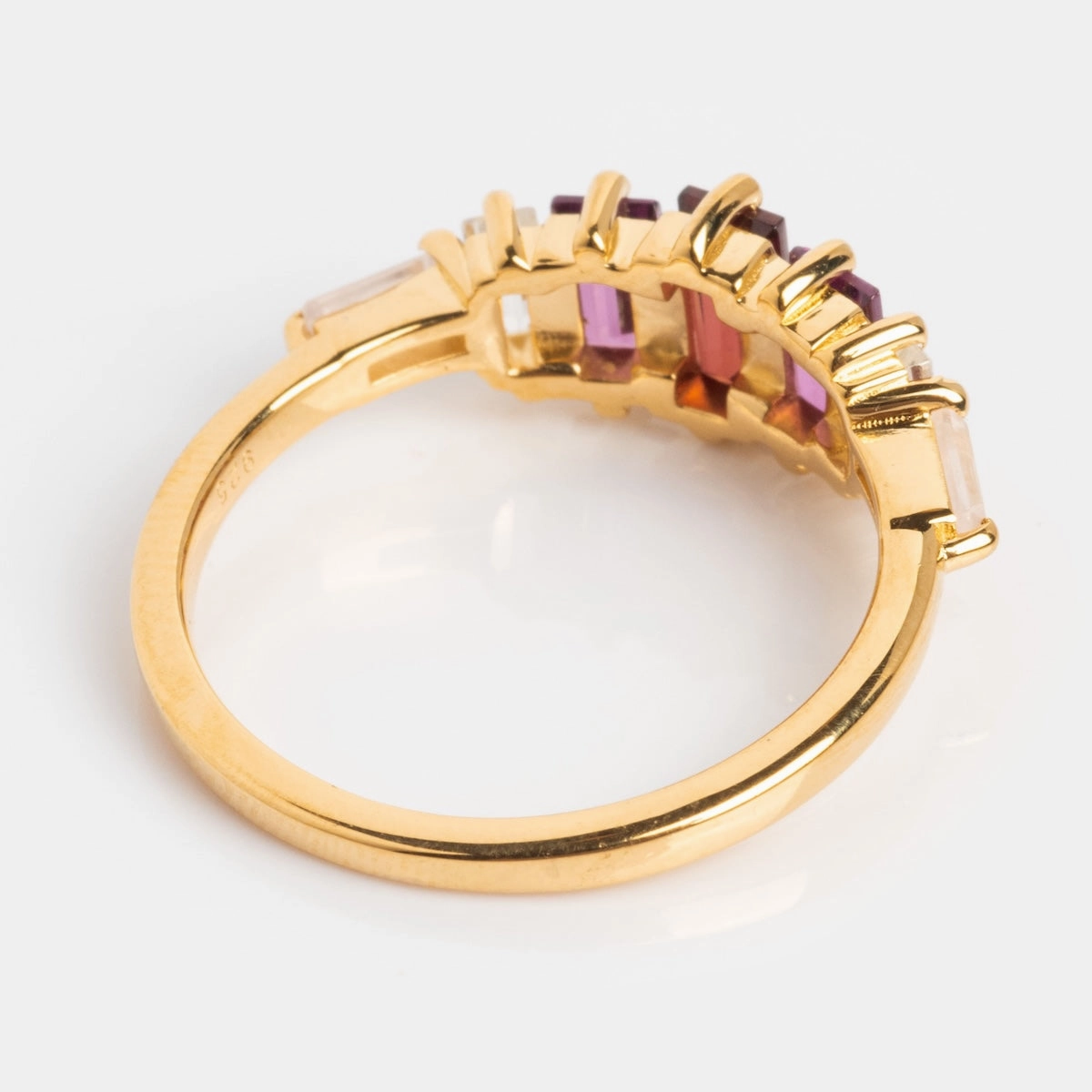 Berry Baroque Garnet Crown Ring