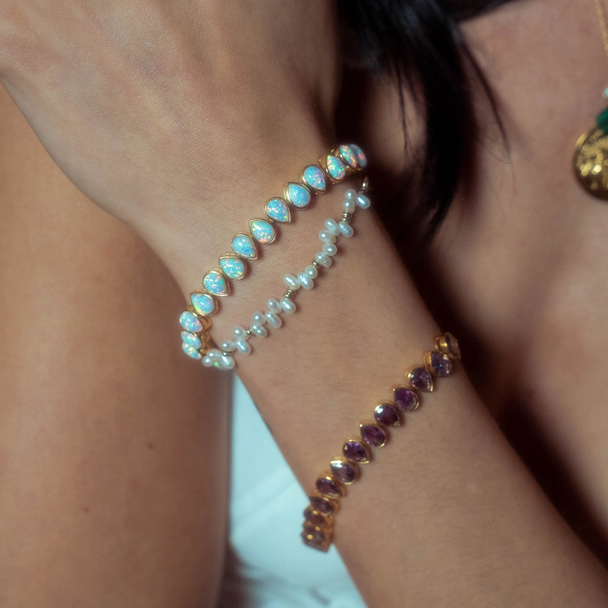 Bezel Set Birthstone Tennis Bracelet