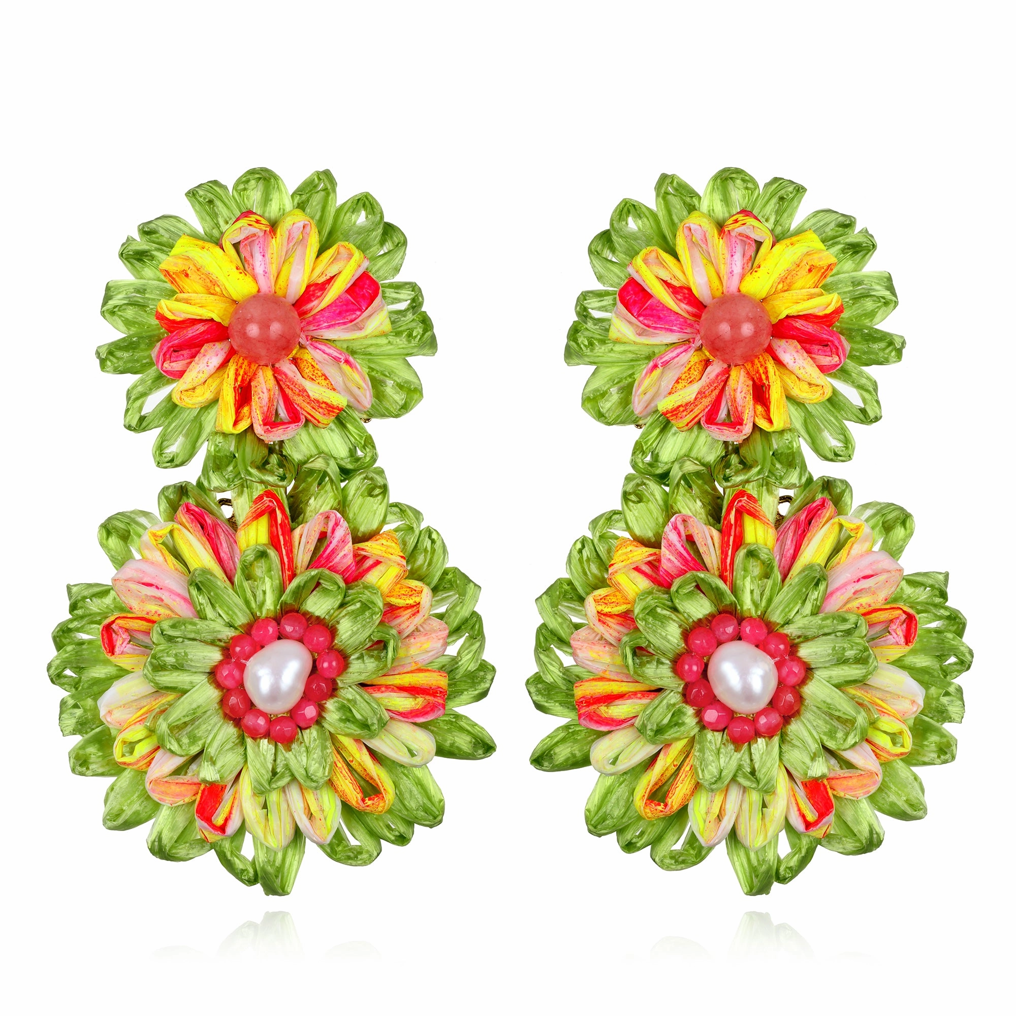 Bougainvillea Statement Earrings