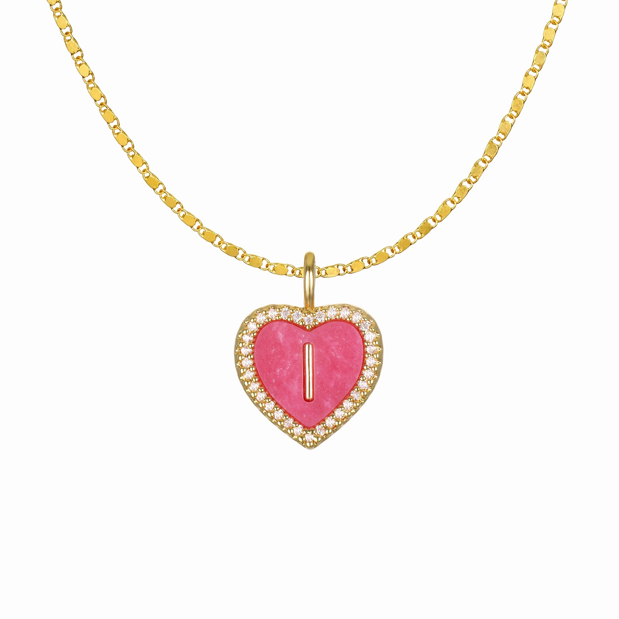 Cami Heart Initial Necklace