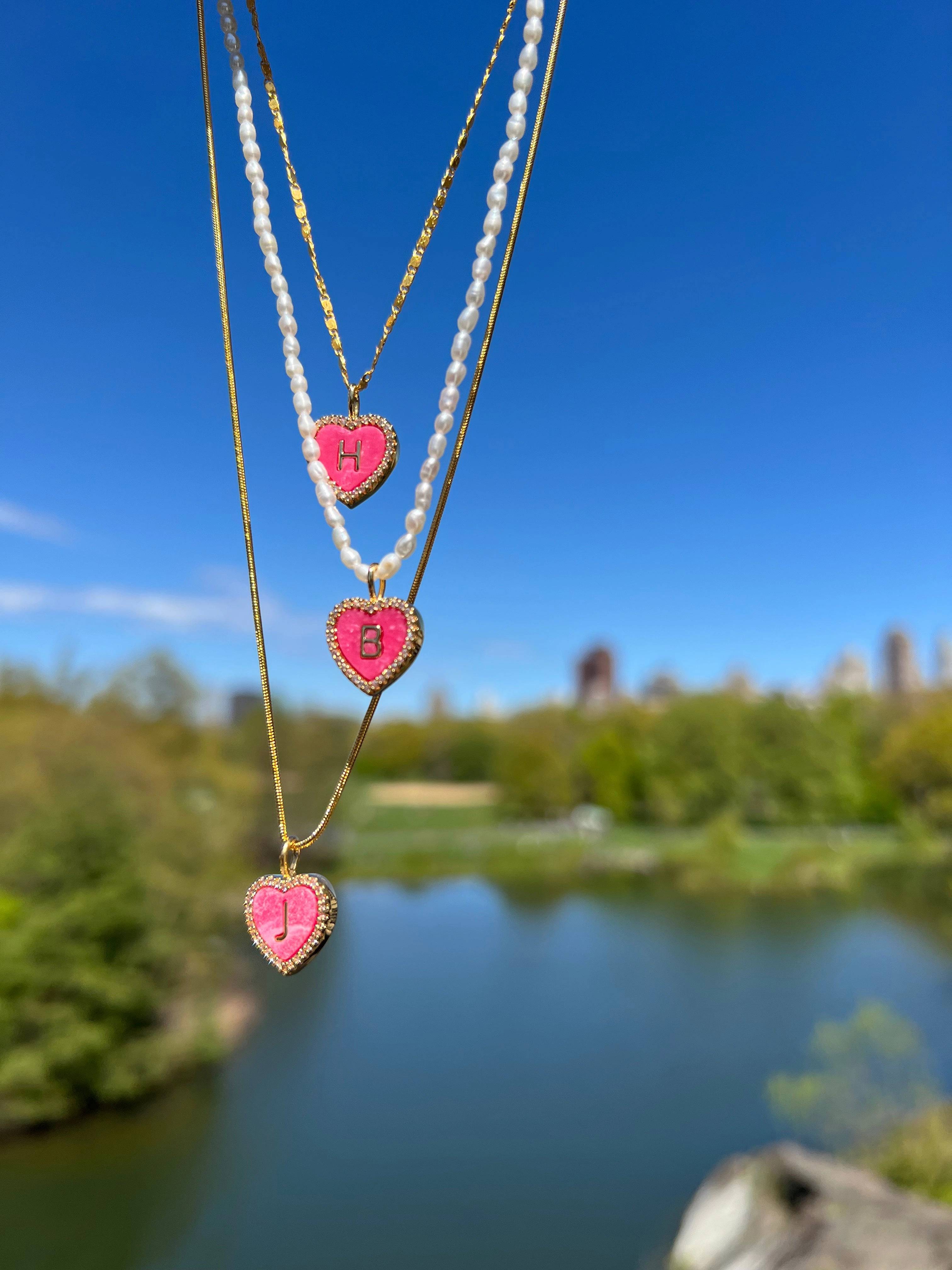 Cami Heart Initial Necklace