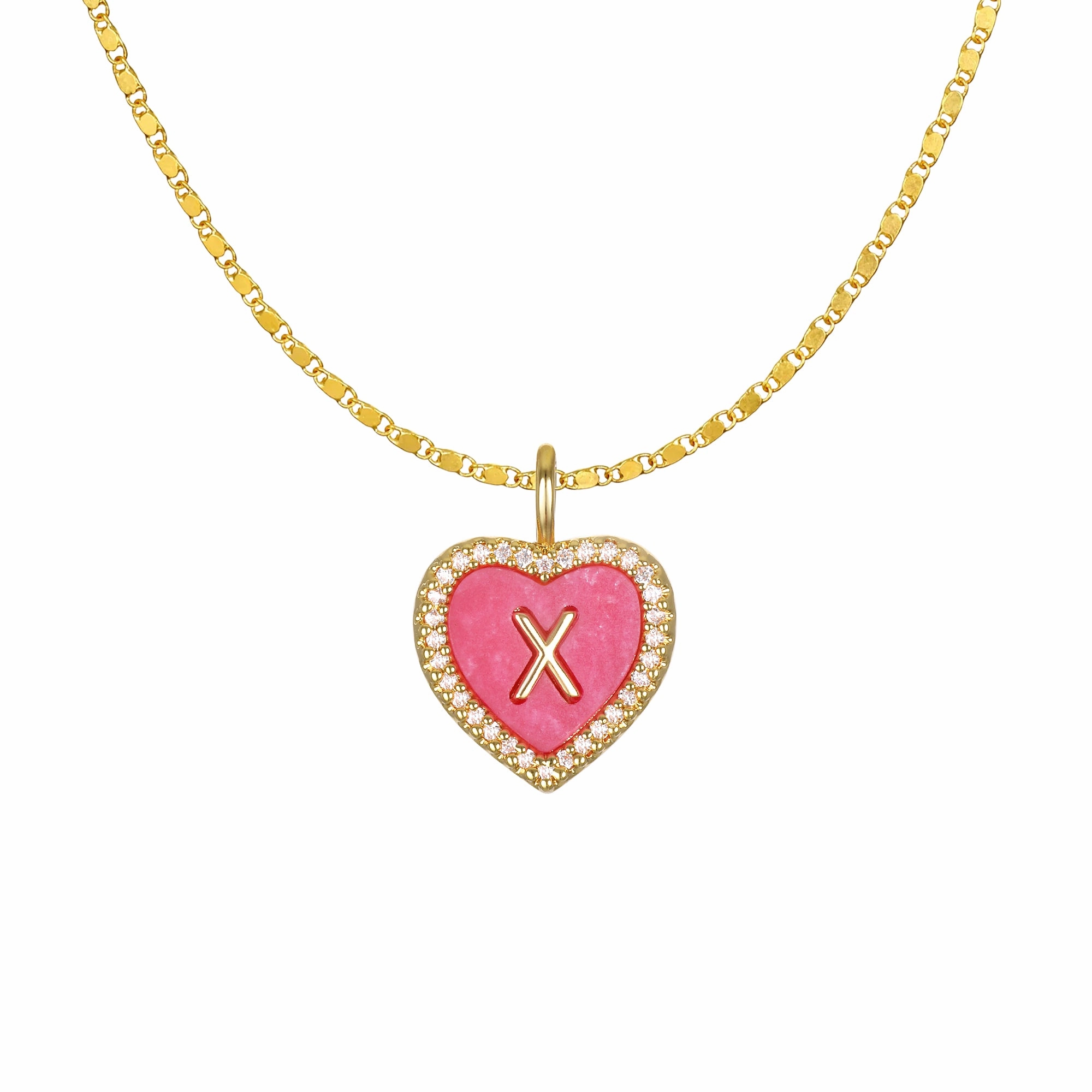 Cami Heart Initial Necklace