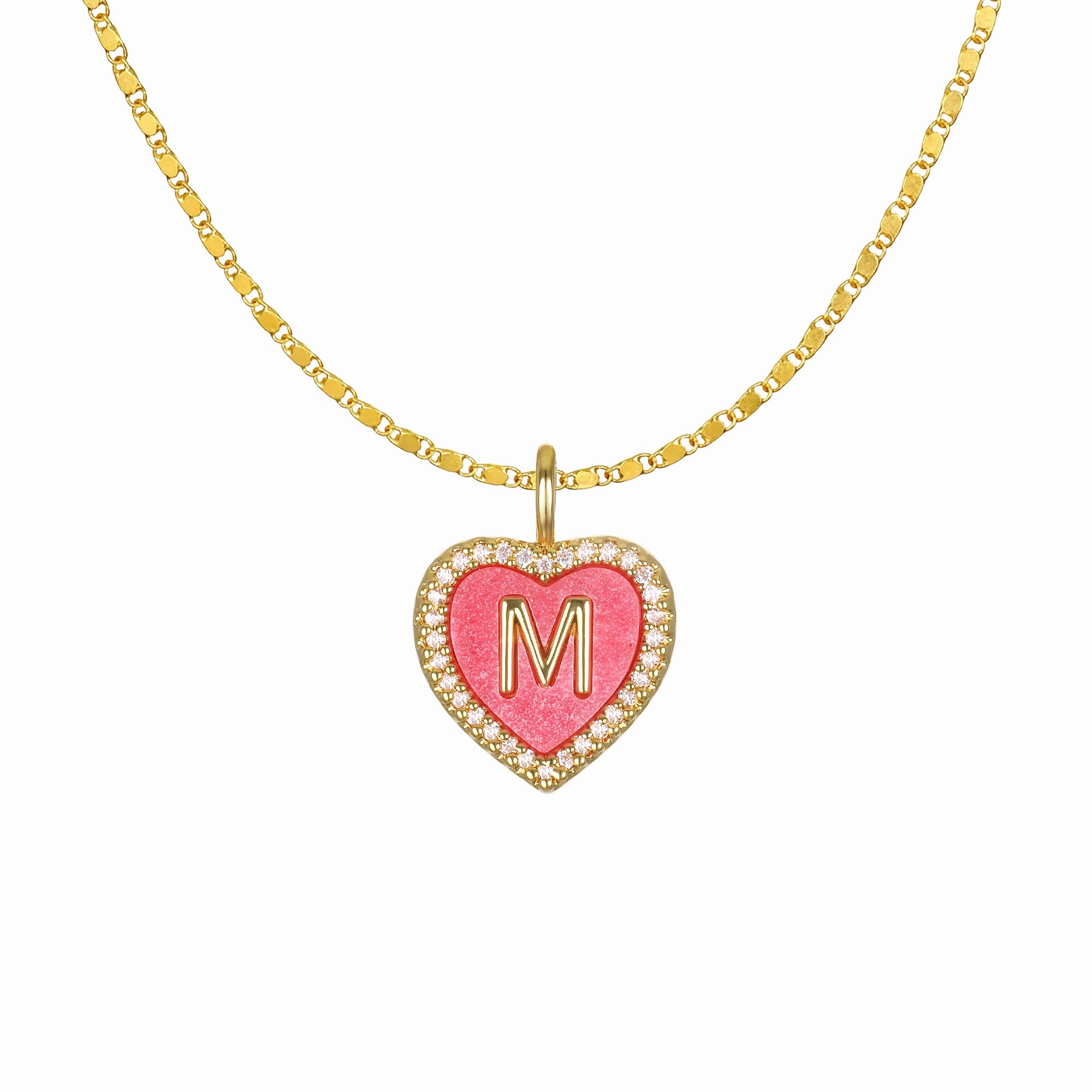 Cami Heart Initial Necklace