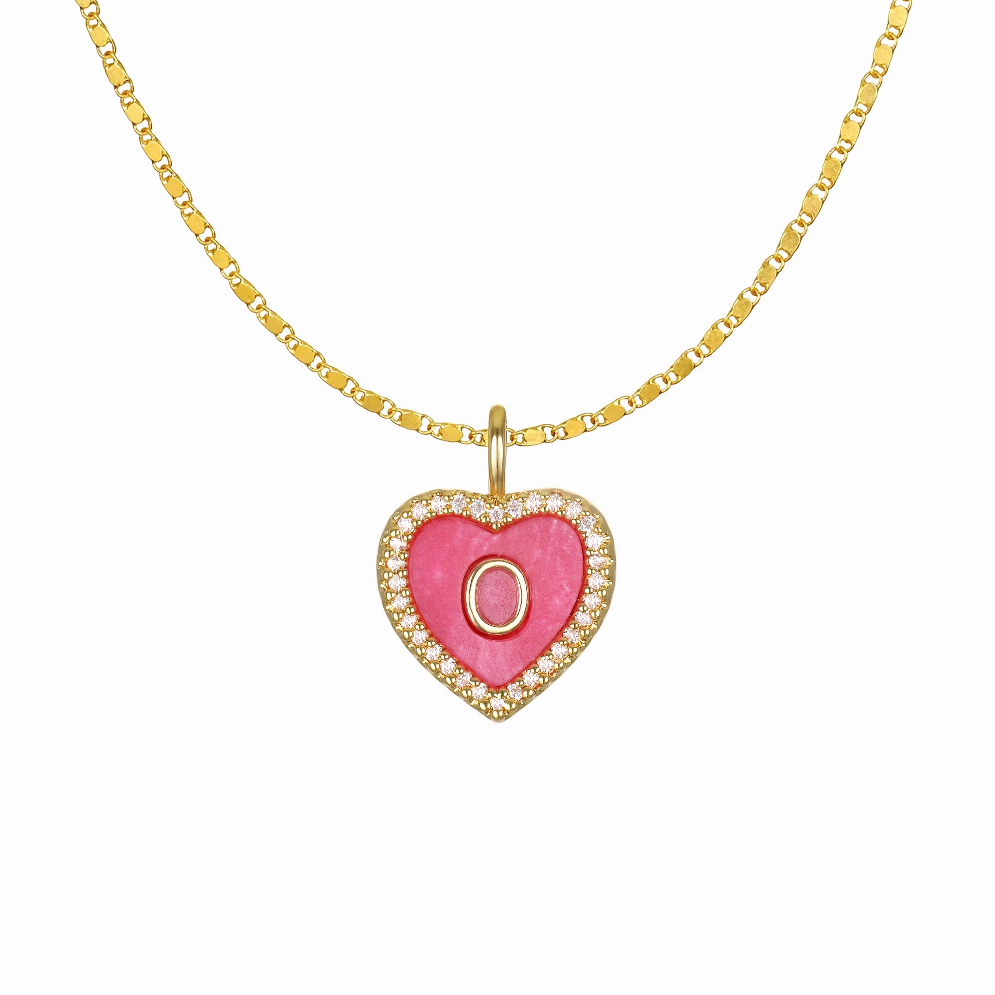 Cami Heart Initial Necklace