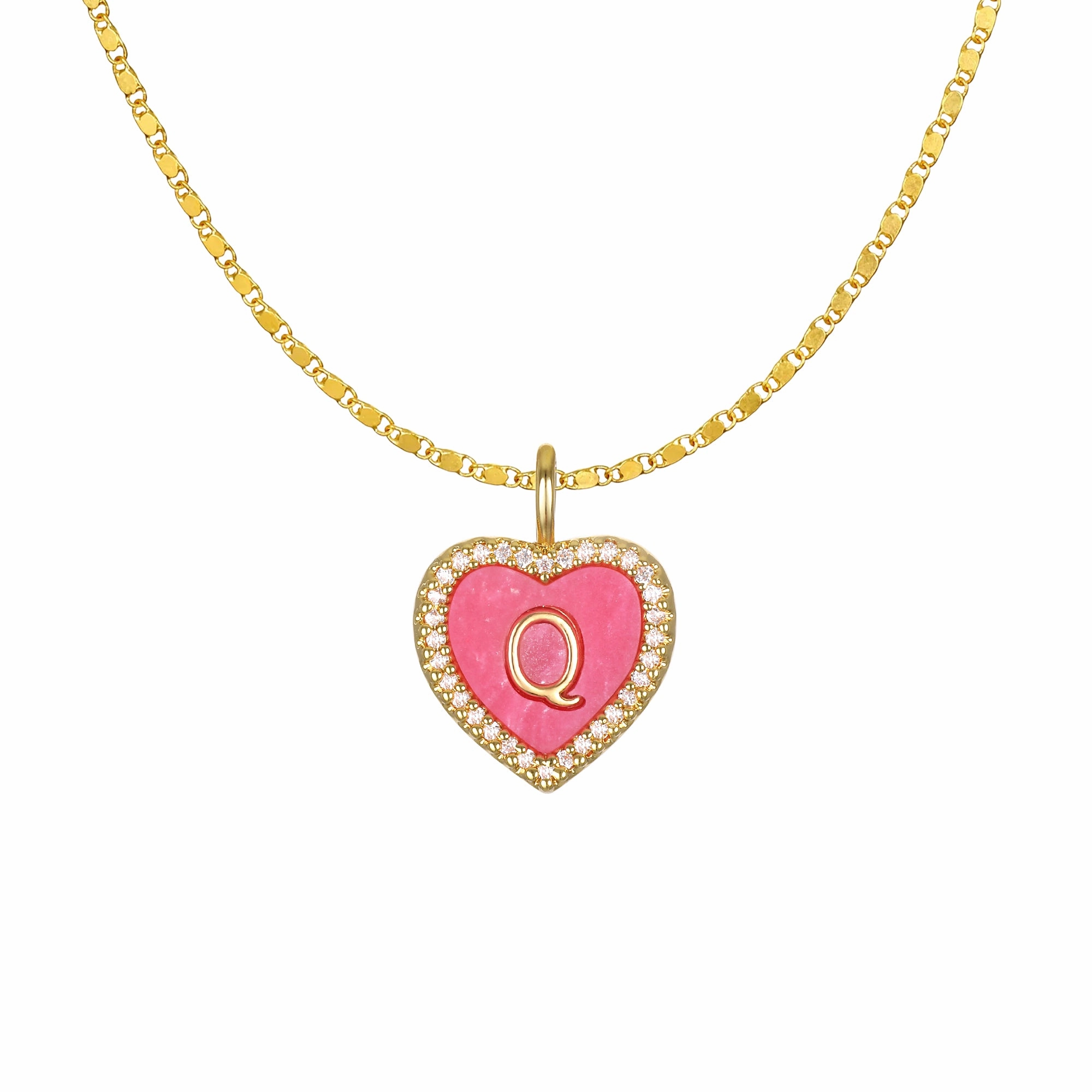 Cami Heart Initial Necklace