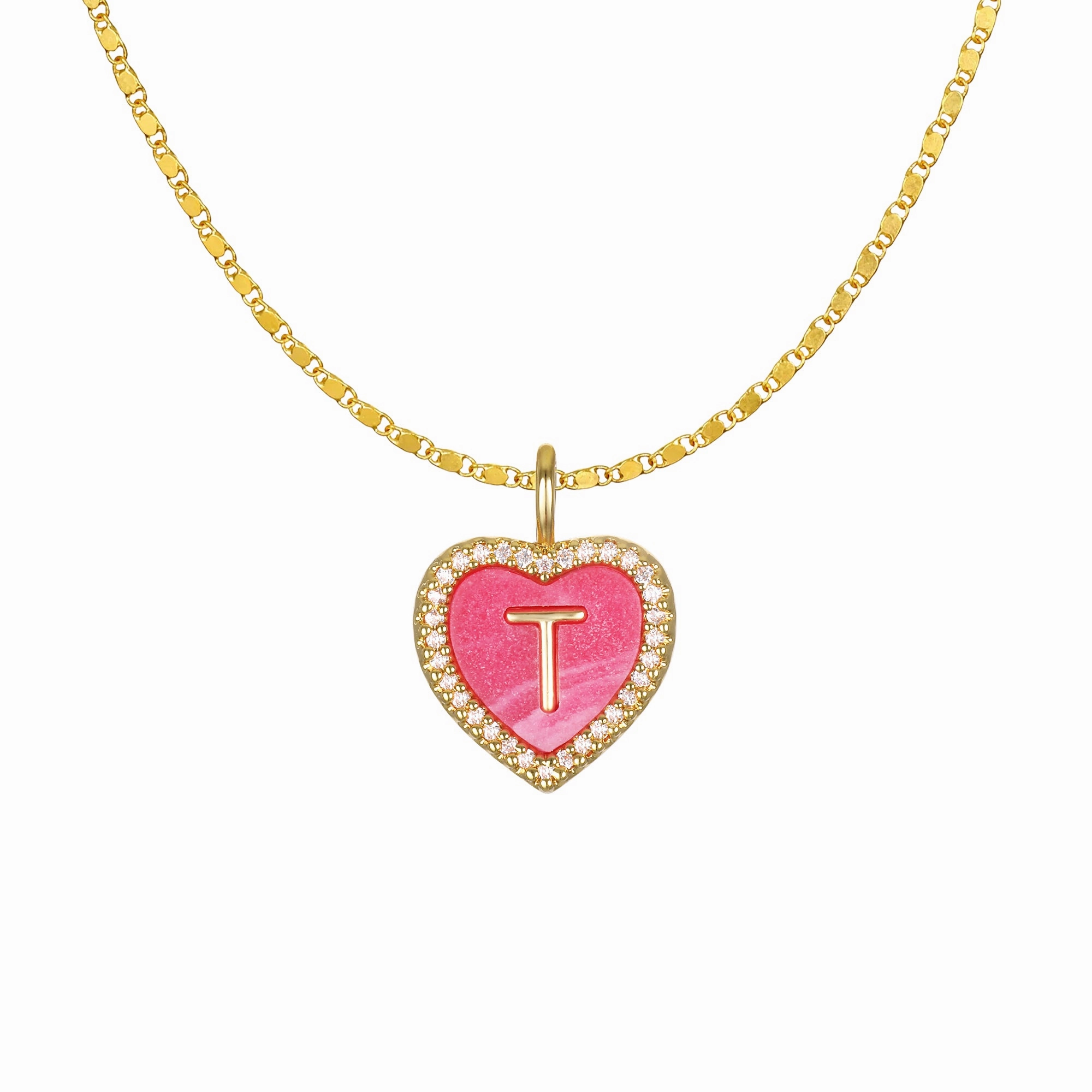 Cami Heart Initial Necklace