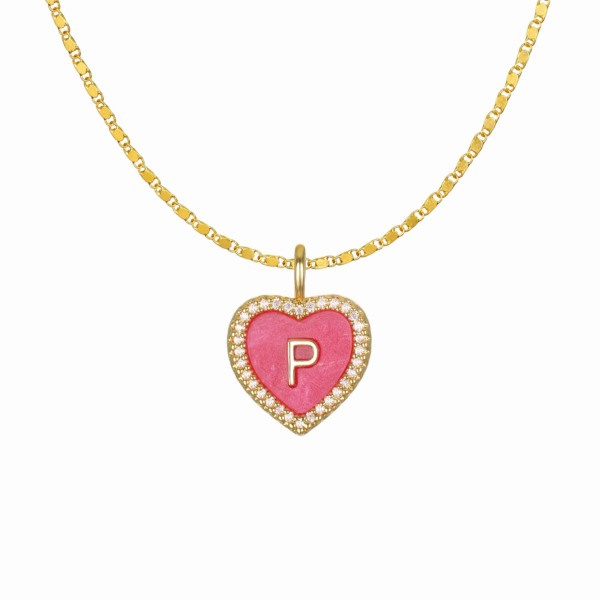 Cami Heart Initial Necklace