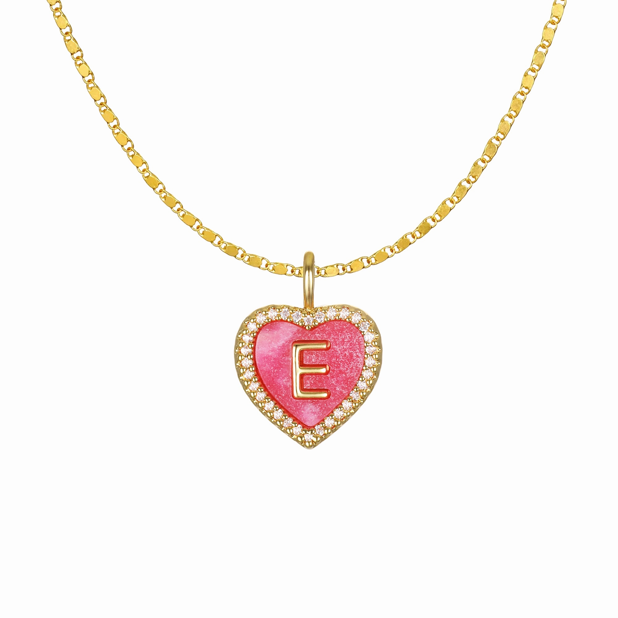 Cami Heart Initial Necklace