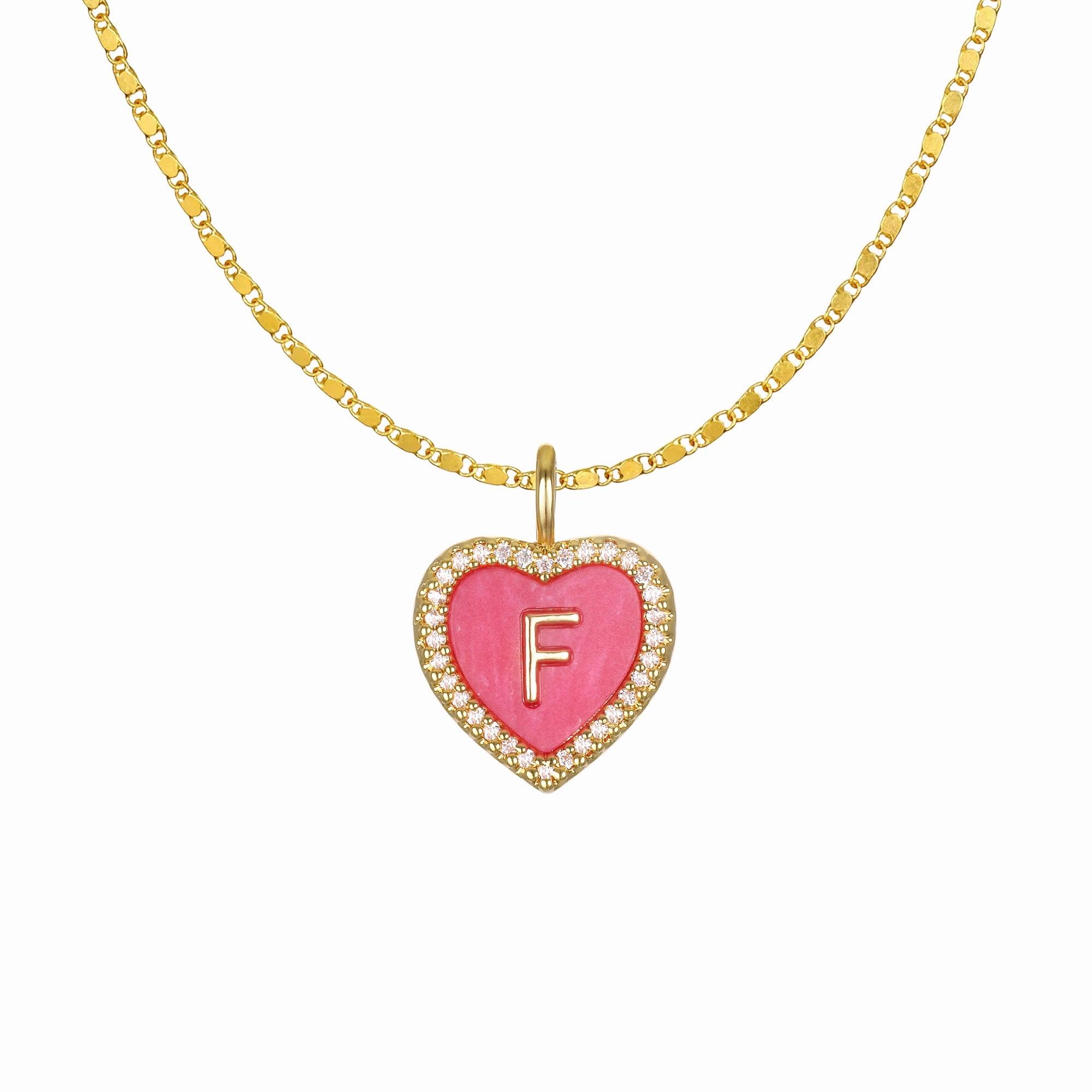 Cami Heart Initial Necklace