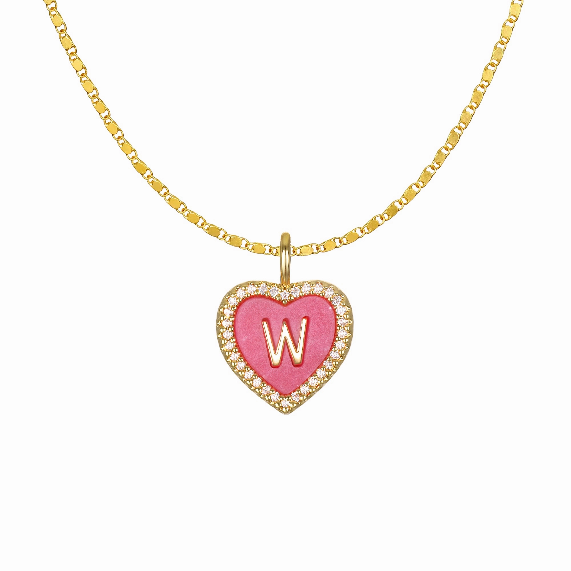 Cami Heart Initial Necklace