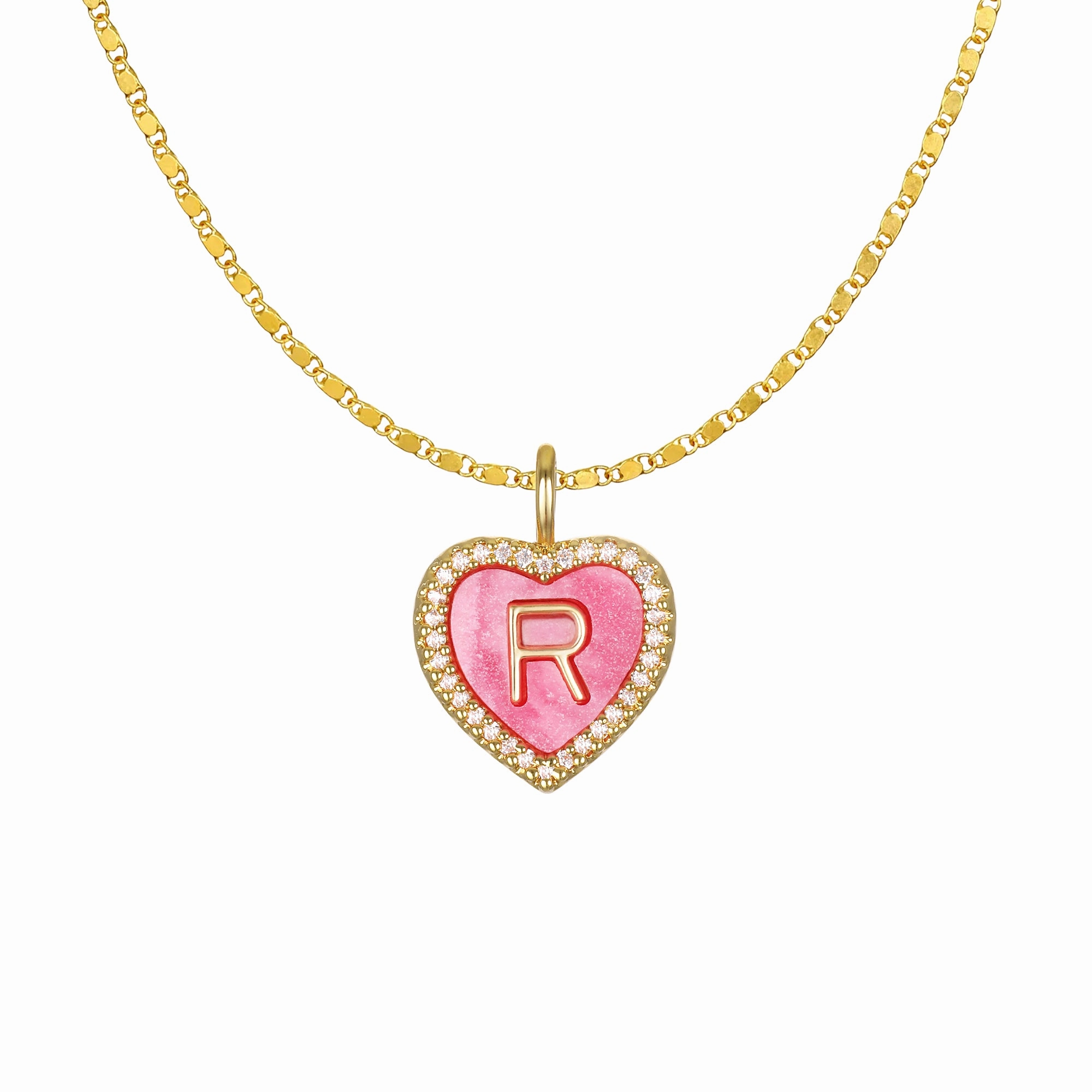 Cami Heart Initial Necklace