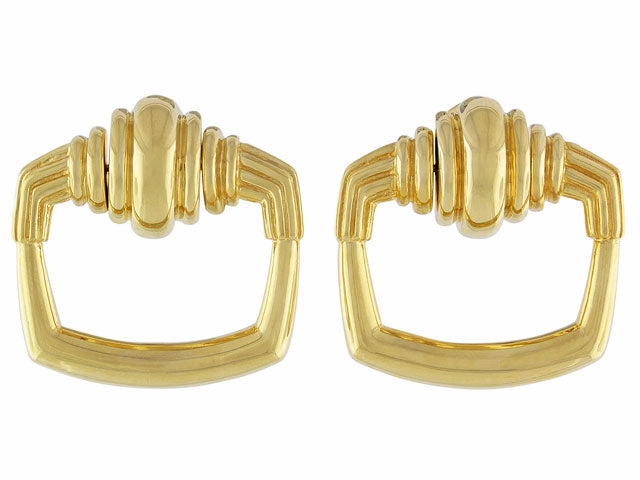 Cartier Aldo Cipullo Door Knocker Earrings in 18K Gold