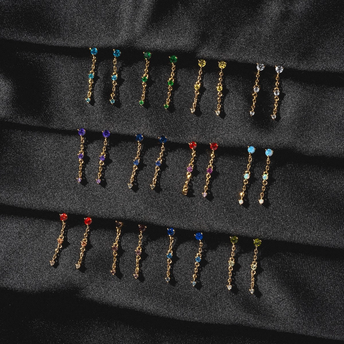 Celebration Ombre Birthstone Drop Studs