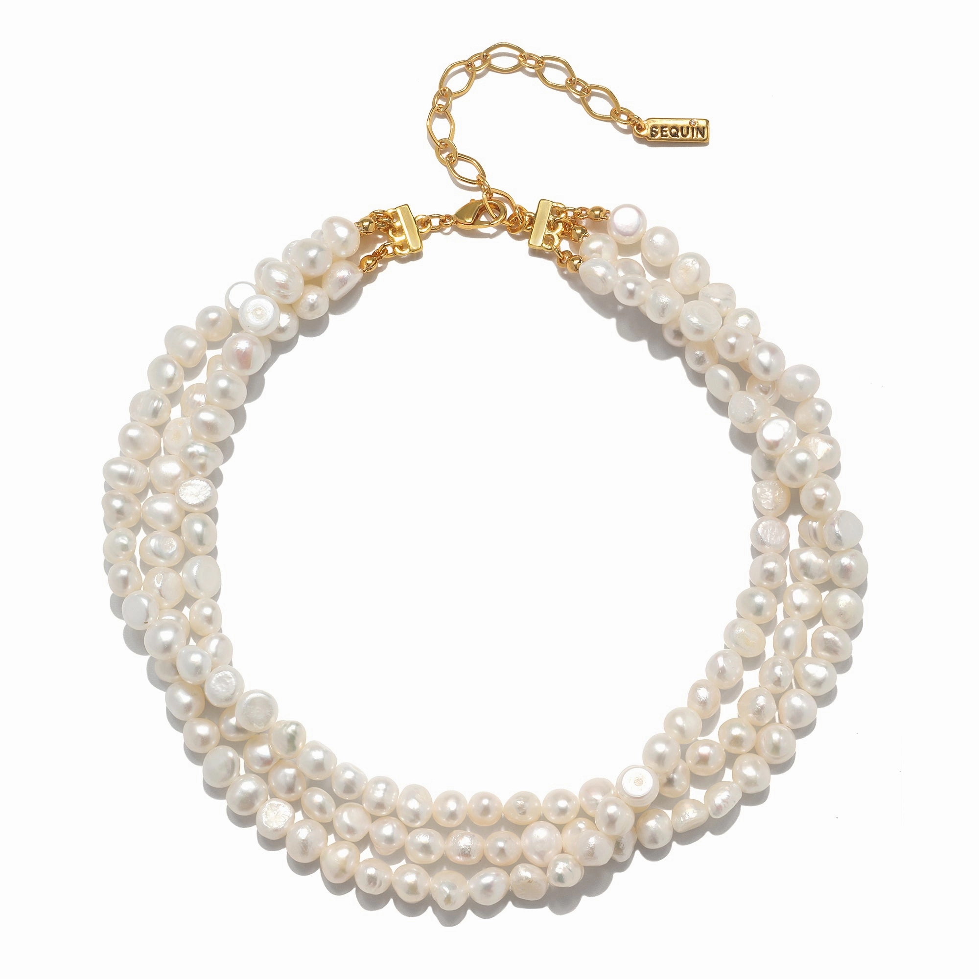 Chiara Three-Strand Pearl Necklace