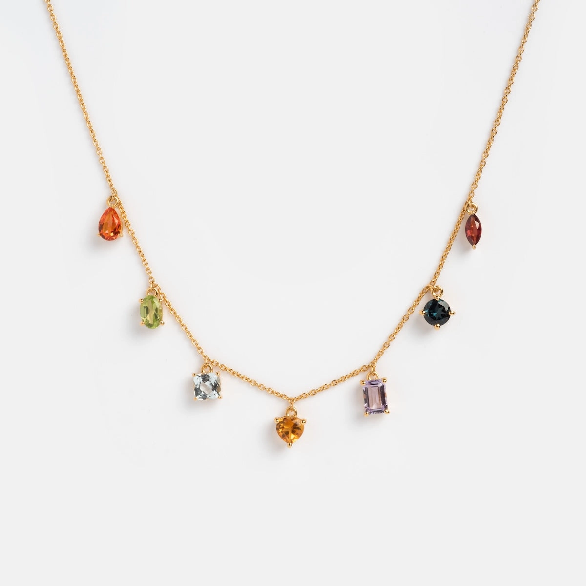Classical Confetti Gemstone Necklace