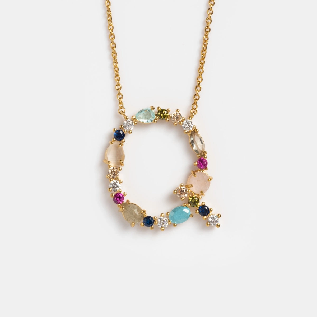 Colorful Monogram Pendant