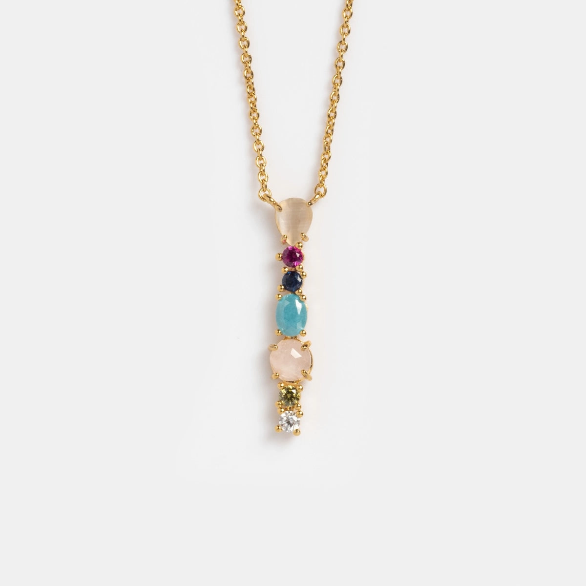 Colorful Monogram Pendant