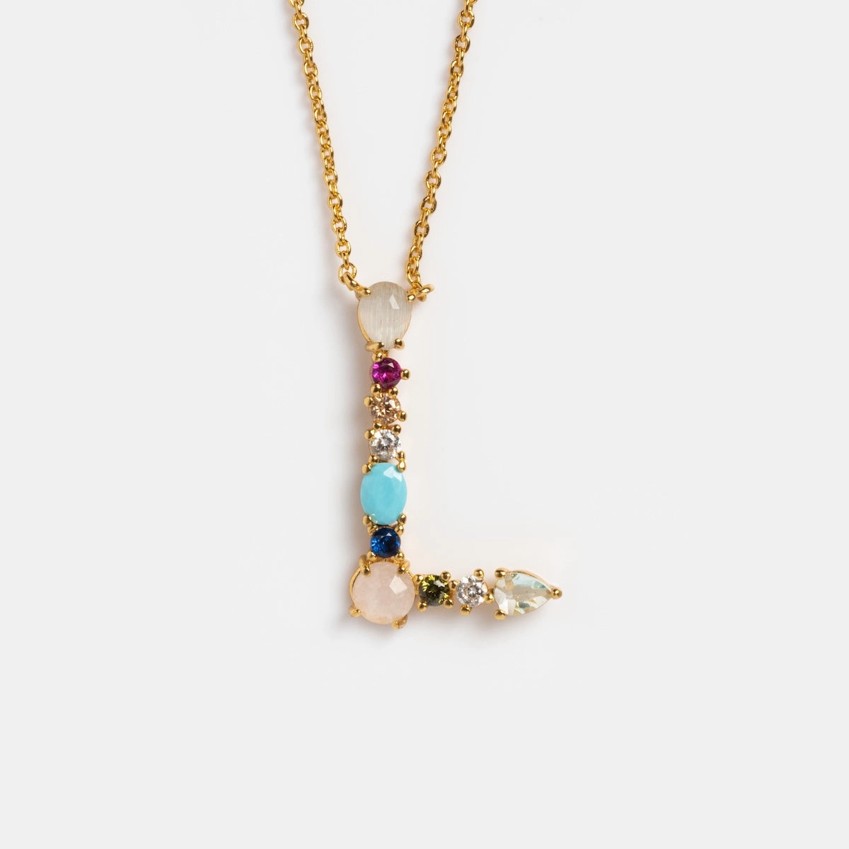 Colorful Monogram Pendant
