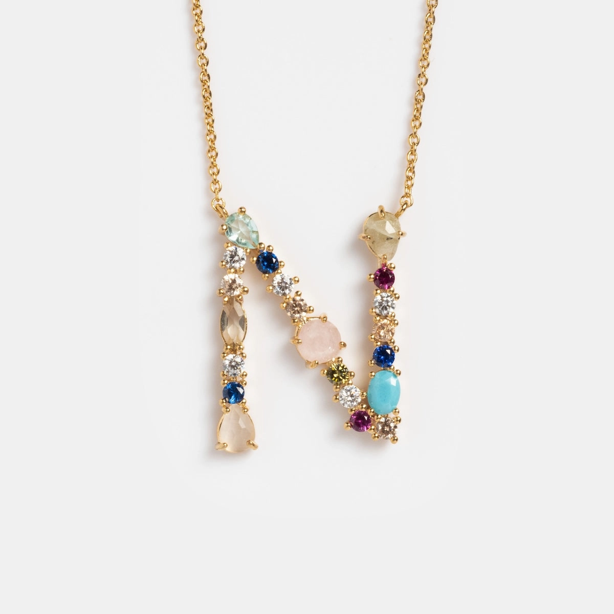 Colorful Monogram Pendant