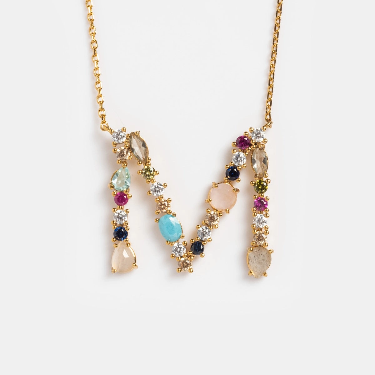 Colorful Monogram Pendant