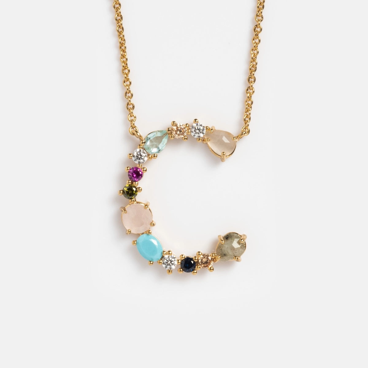 Colorful Monogram Pendant