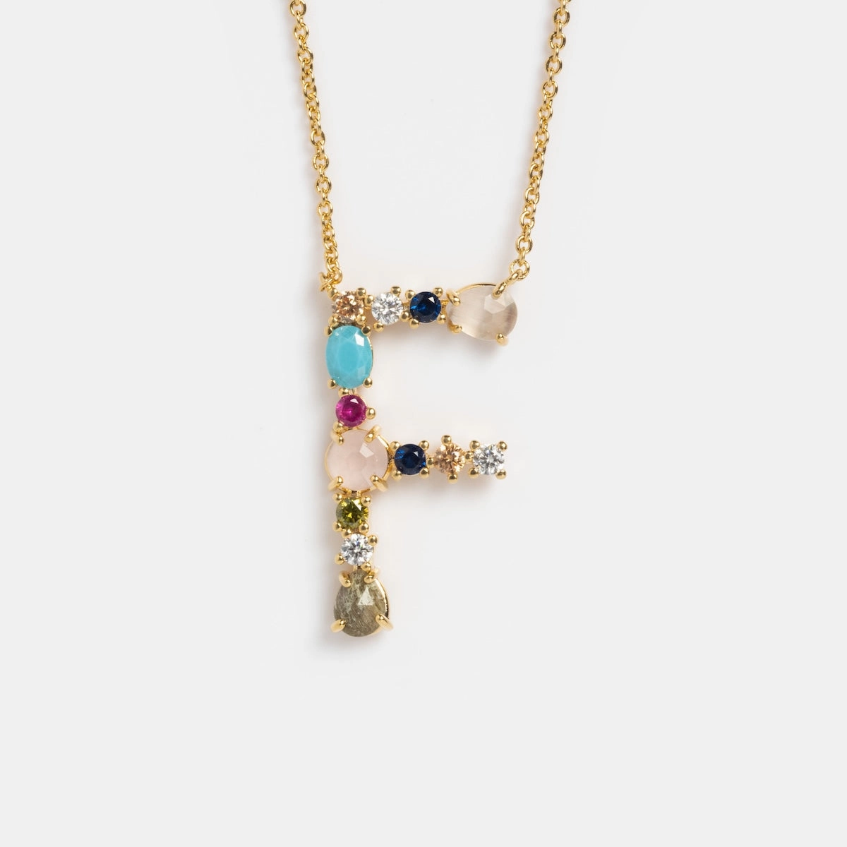 Colorful Monogram Pendant