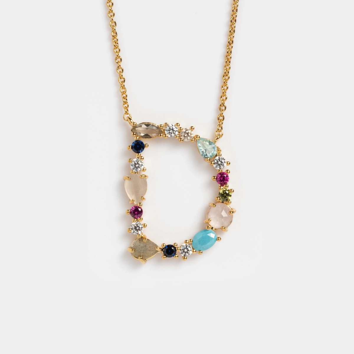 Colorful Monogram Pendant