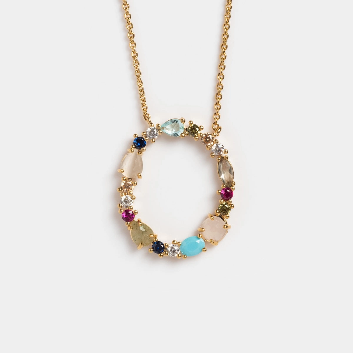 Colorful Monogram Pendant
