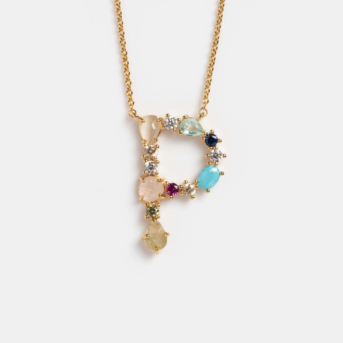 Colorful Monogram Pendant