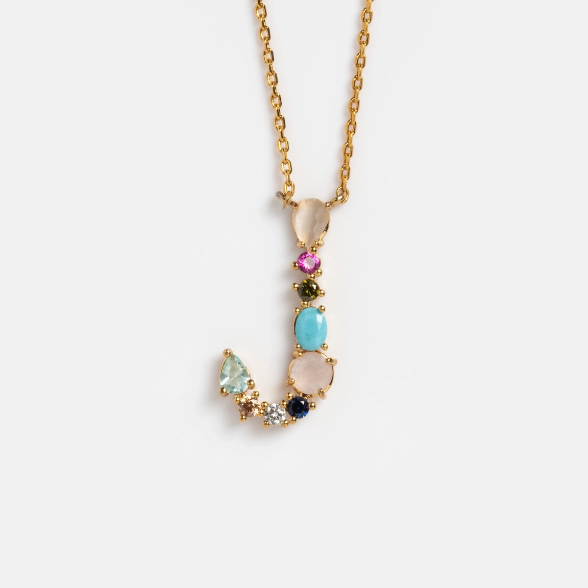 Colorful Monogram Pendant