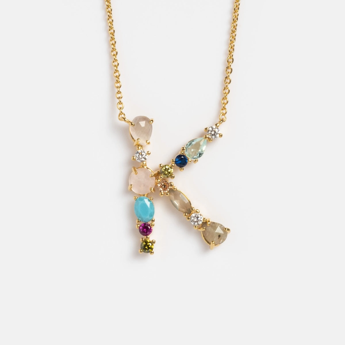 Colorful Monogram Pendant