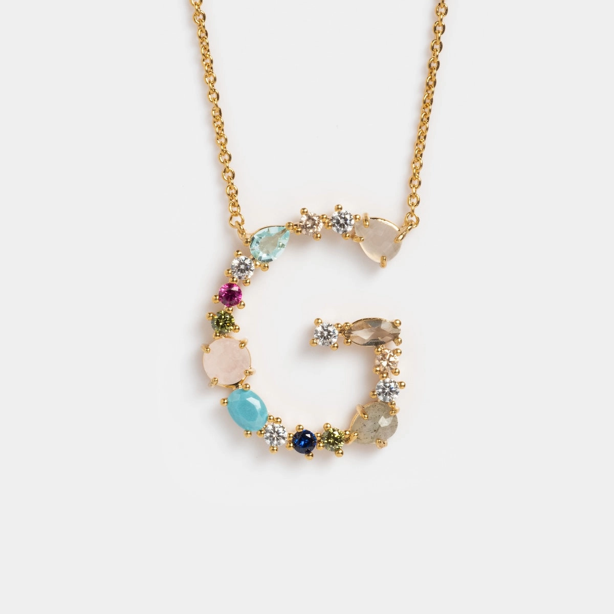 Colorful Monogram Pendant