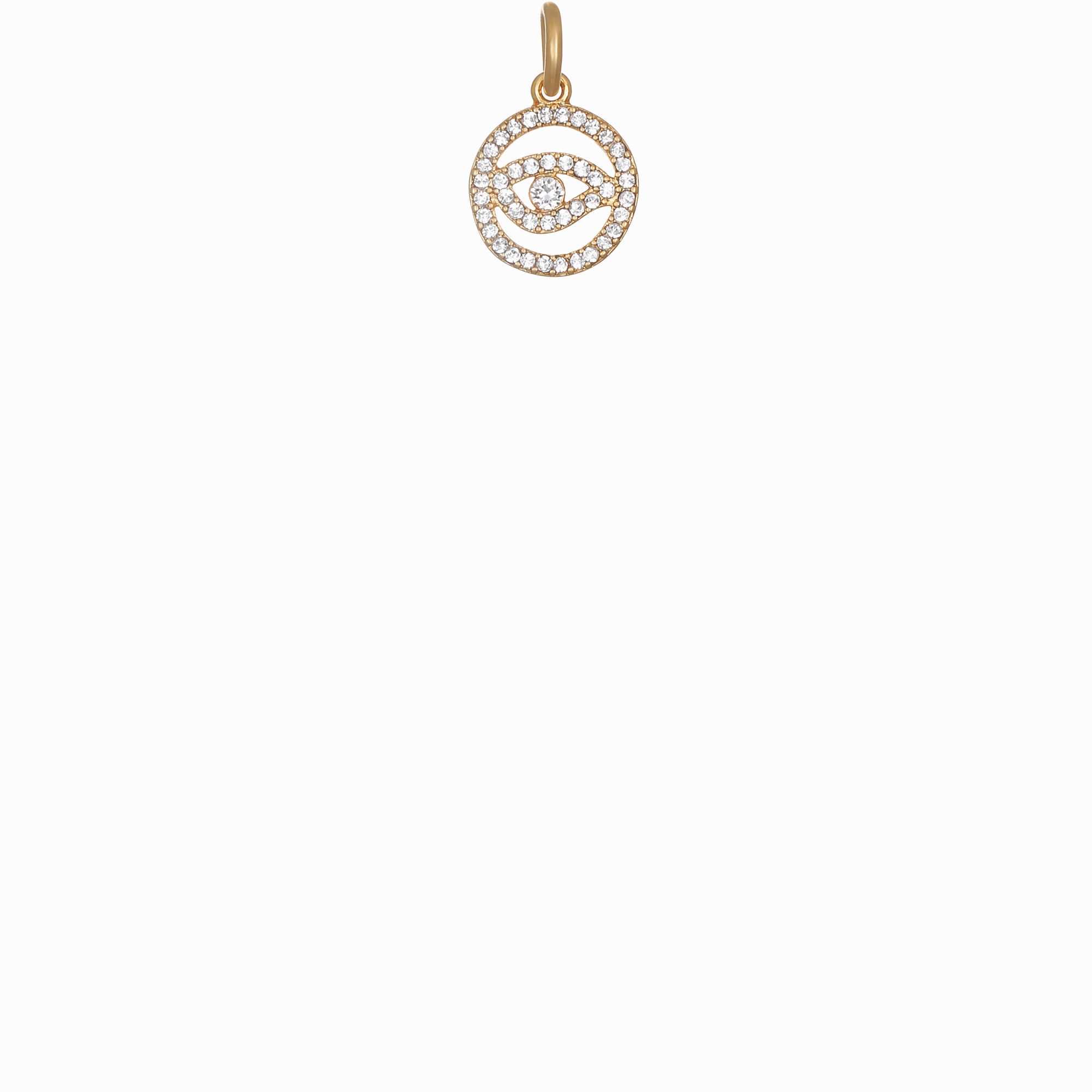 Cutout Pav Evil Eye - Gold