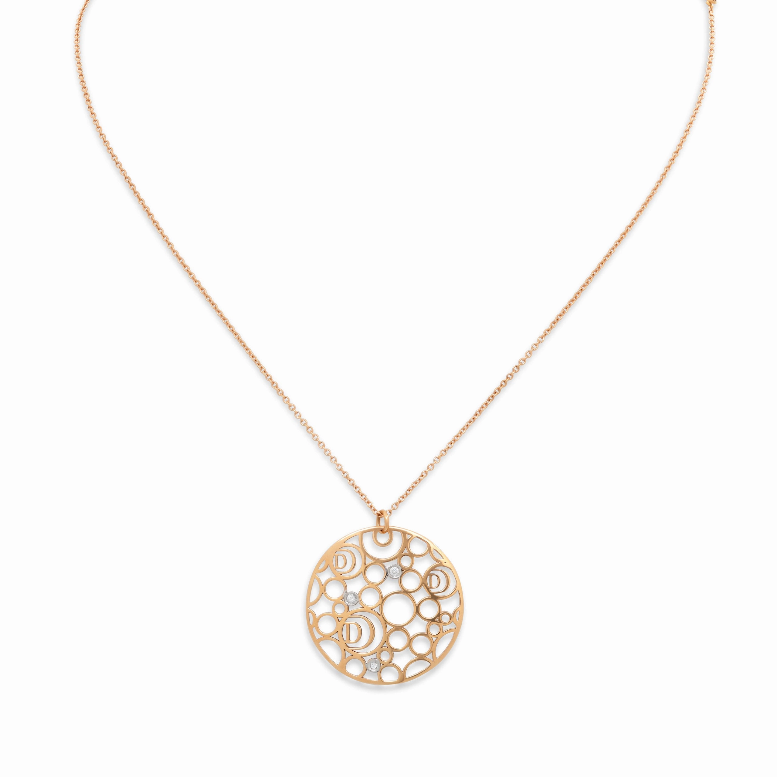Damiani 'Damianissima' Diamond Necklace in 18K Rose Gold