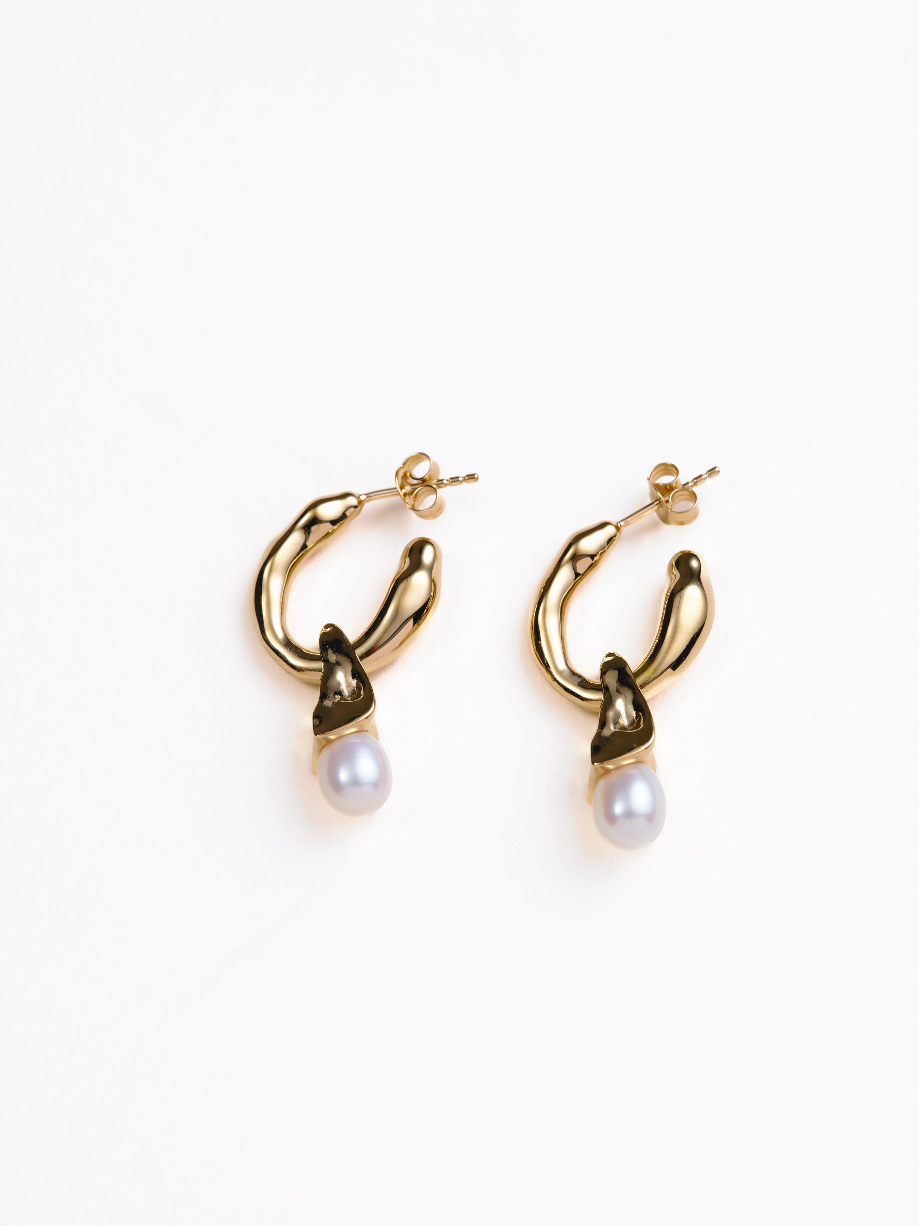 Danny Drop Pearl Earrings